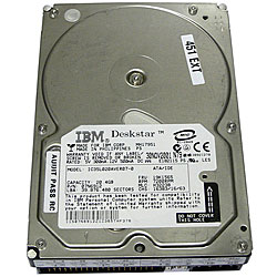 An IBM Deskstar harddrive